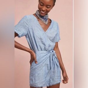 Anthropologie Sanctuary Linen Romper